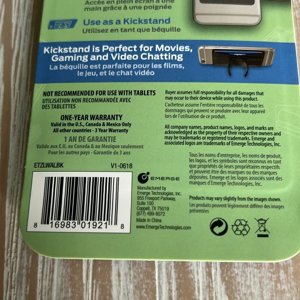 Pop! Walletz 3 in 1 Phone Wallet, Kickstand, and Grip NWT